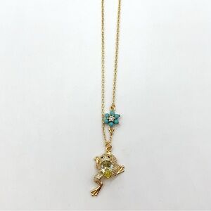 KS871-Kate Spade frog necklace